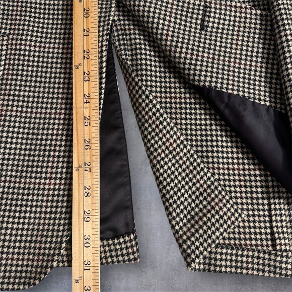 Vintage Hart Schaffner Marx Men’s Tweed Wool Sport Coat 42R Half‑Lined 2‑Button - Picture 9 of 12